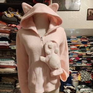Pink Kitty Fleece coat